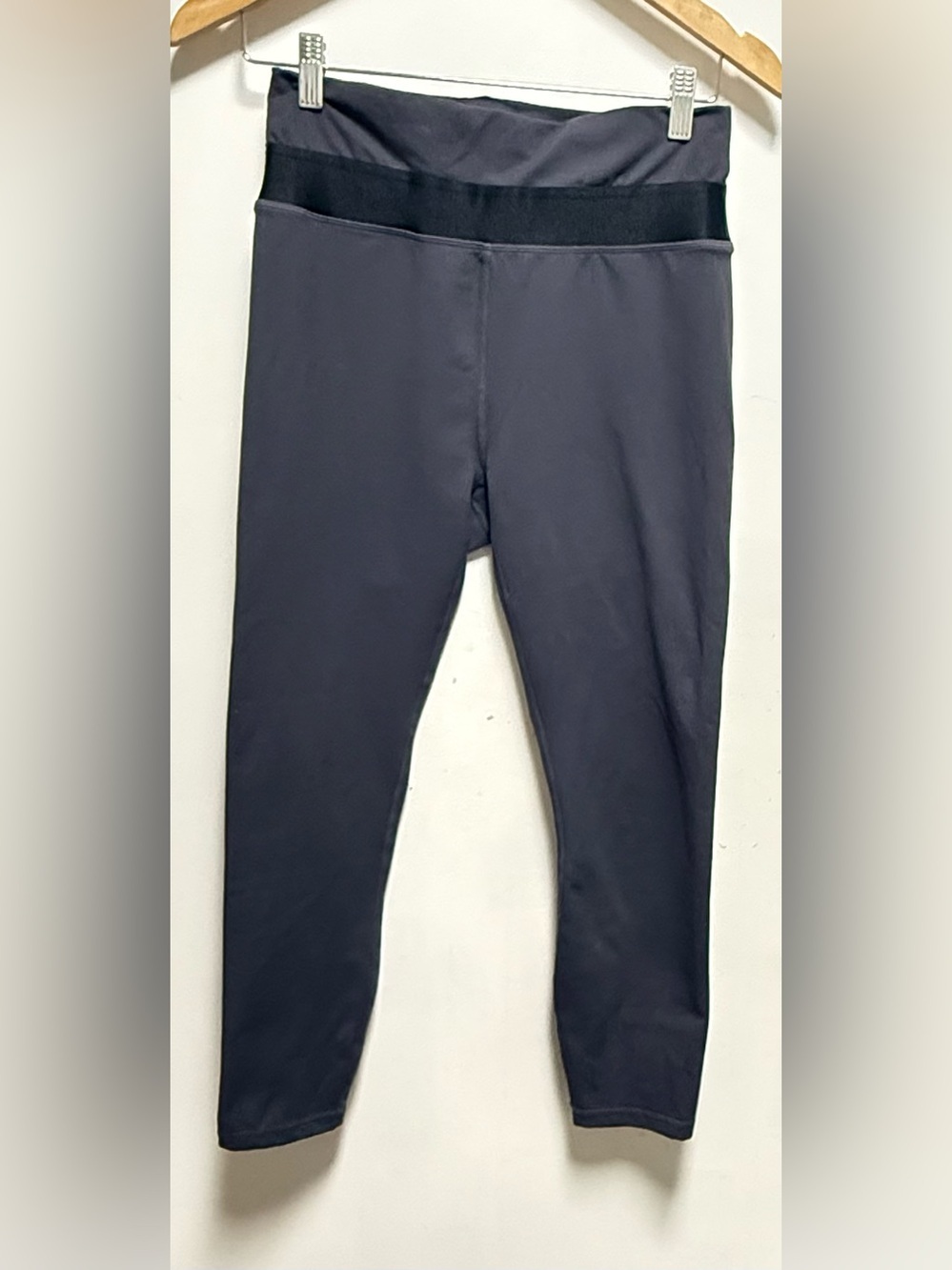 Fabletics Black/Gray High-Waist Sculpting Leggings